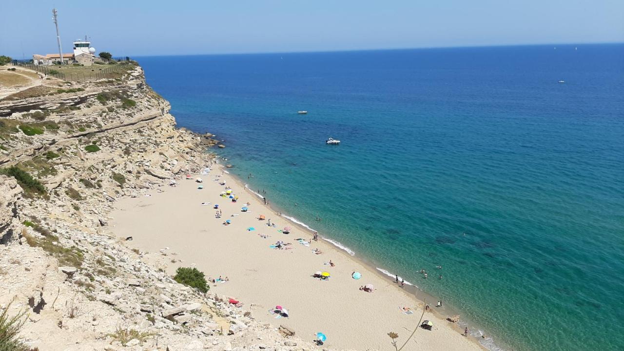 T2 cabine avec très belle vue sur le port de plaisance Leucate Extérieur photo